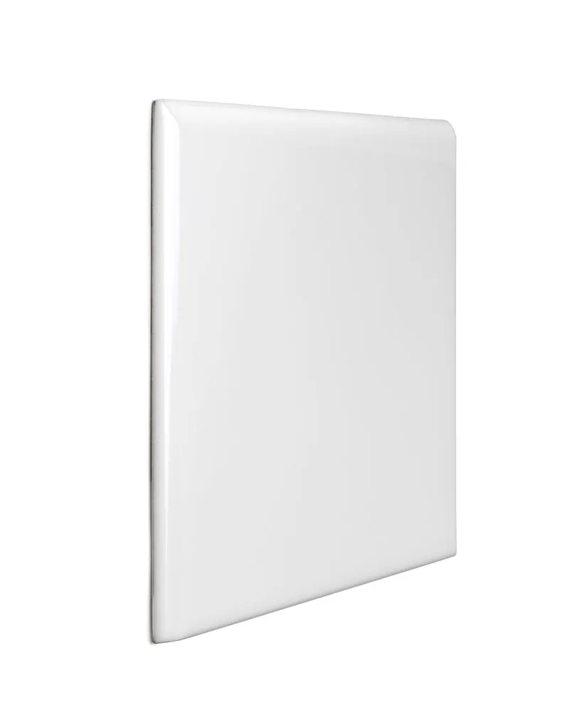 Kakel Victoria - 15 x 15 cm vit bullnose hörn