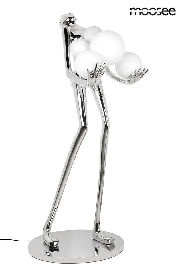 Golvlampa HUMAN SILVER PREMIUM