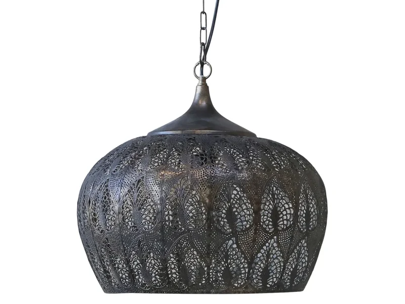 Vire-gammal lampa med mönster