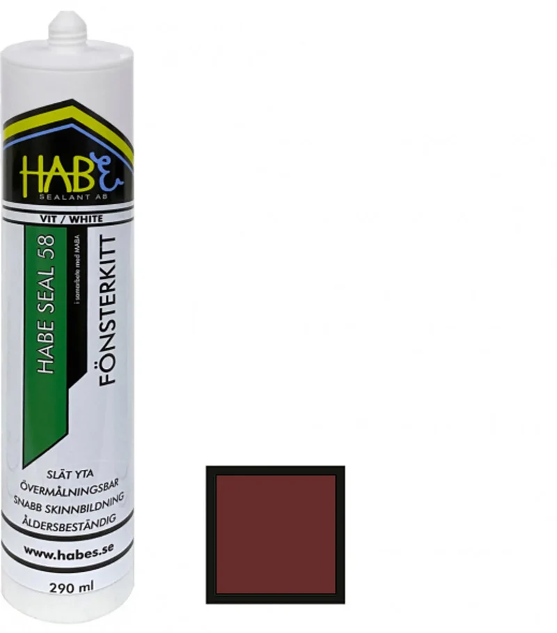 Fönsterkitt/fog HABE Seal 58 Röd