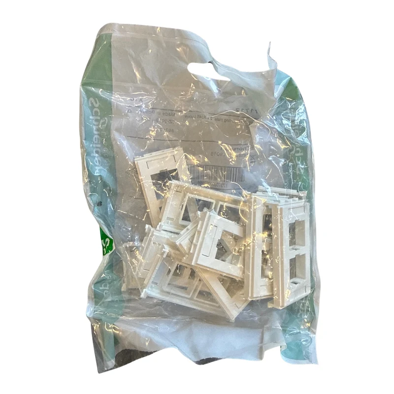 Monteringsplatta CYB-DP 2xRJ45 Lucent Schneider Thorsman Vit - 10 st