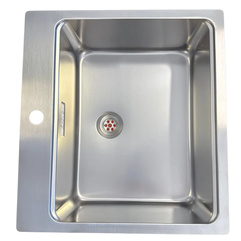 Diskho i Rostfritt Stål RODI UNA 57 med Skärbräda - 550x505x190 mm