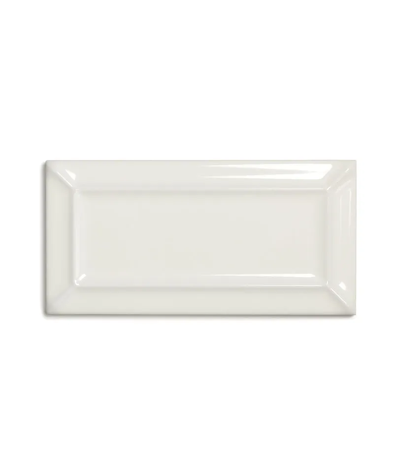 Provplatta - Kakel Victoria - Subway special 7,5 x 15 cm elfenbensvit