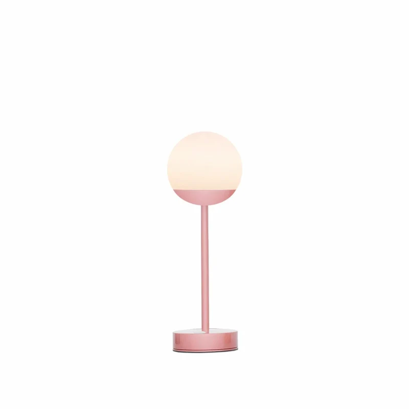 Bordslampa NEW GARDEN - NORAI SLIM 35 BATTERY, rosa/guld