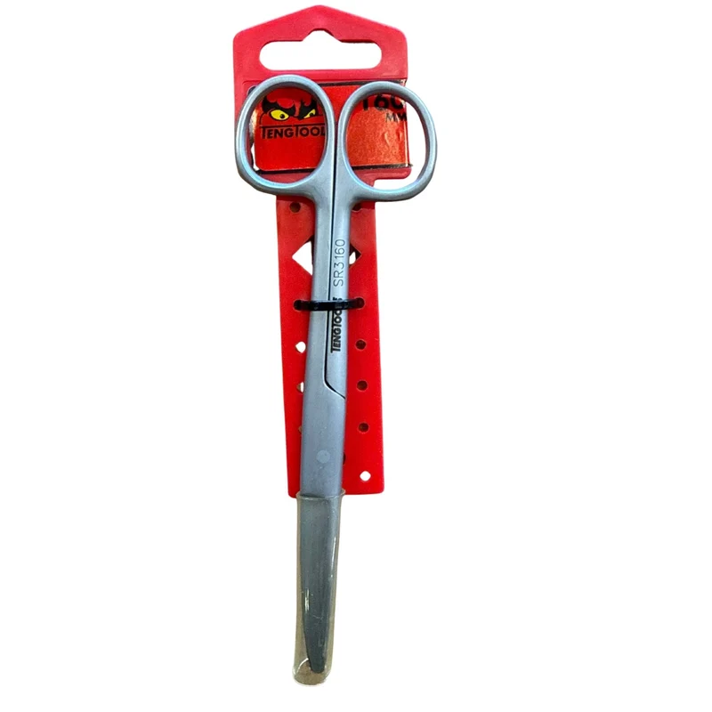 Precisionssax böjd 160 mm rostfritt stål Teng Tools SR3160
