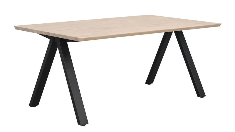 Carradale - Matbord Vitpigmenterad/svart