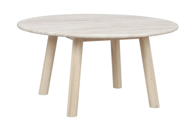 Taransay - Soffbord Beige/vitpigmenterad