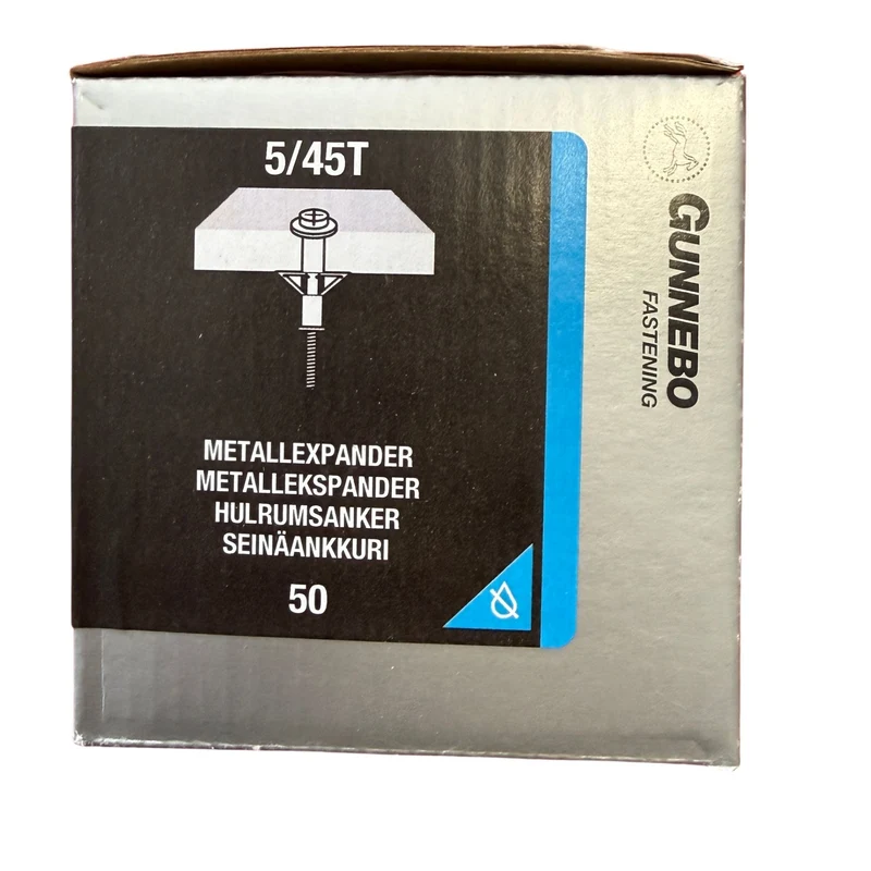 Metallexpander Elförzinkad 5/45T Gunnebo - 50 st