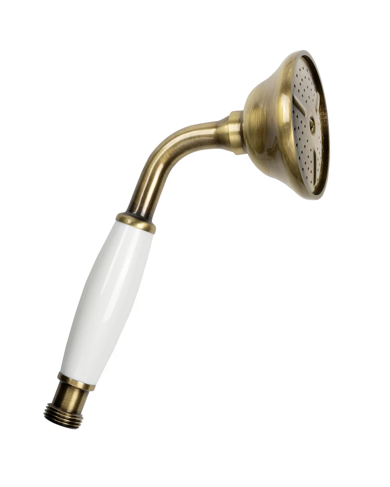 Duschhandtag - Handdusch Kensington vitt/brons stor