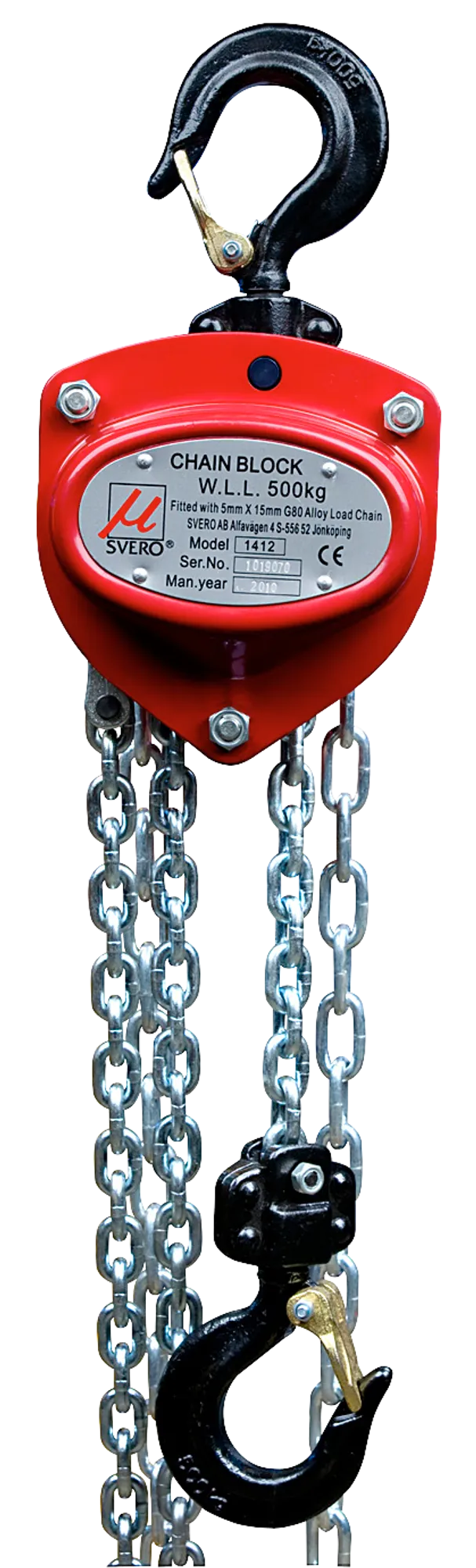 Snabblyftblock med RFID 250-10000 kg Svero