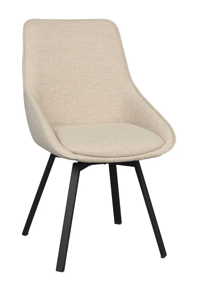 Alison - Matstol Ljusbeige/svart