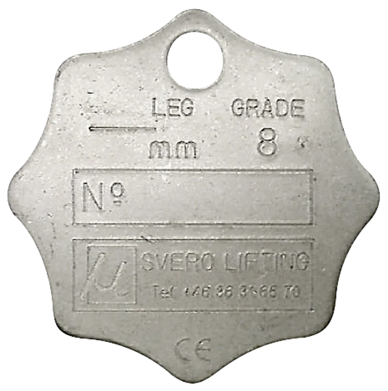 Märkbricka rostfri Svero