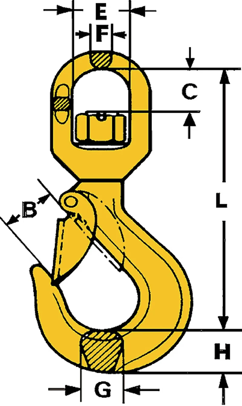 Spärrkrok med lekare LKN Gunnebo Lifting