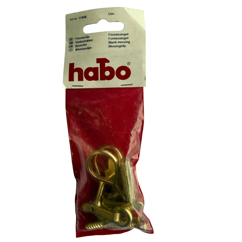 Fönsterlås Habo mässing