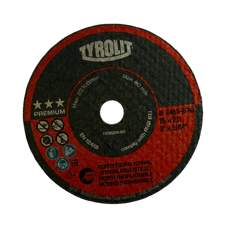Kapskiva 75x2,0 mm Tyrolit Premium INOX