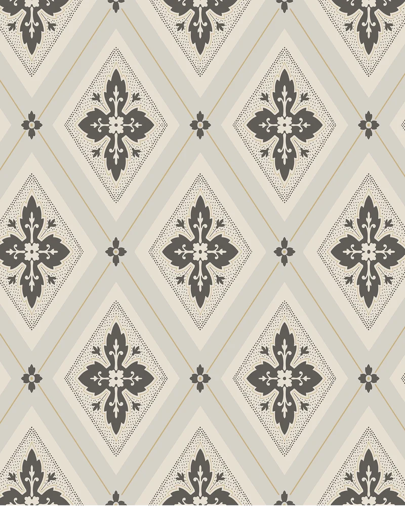 Duro Tapet - Astrid - Beige/Svart