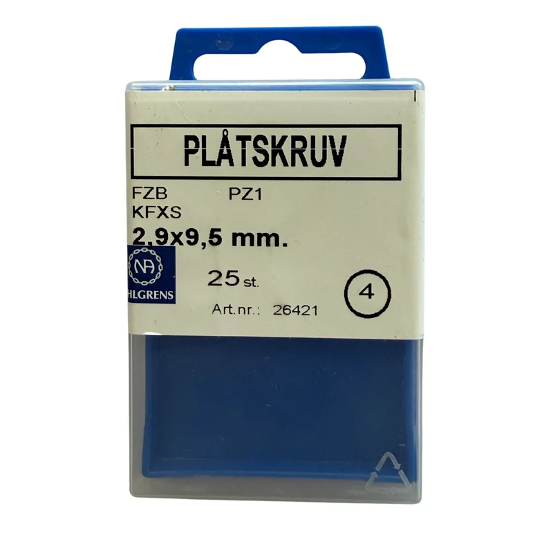 Plåtskruv 2,9x9,5mm Nils Ahlgren 25-pack