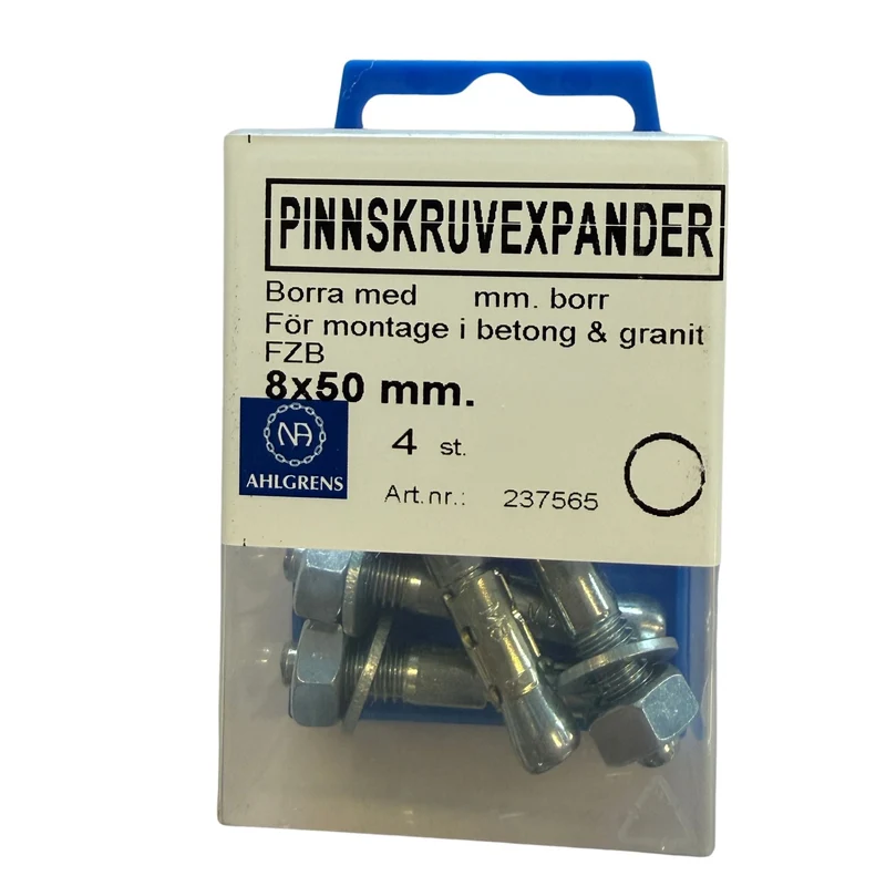 Pinnskruvexpander 8x50mm Ahlgrens, 4 st