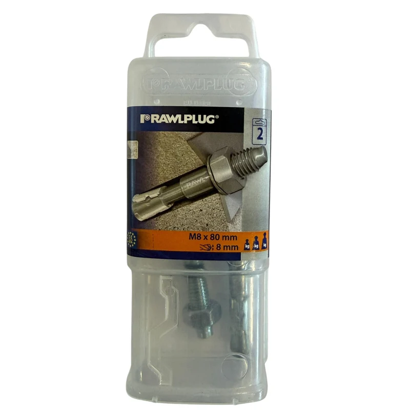 Expanderbult EFZ Rawlplug M8x80 mm 2 st