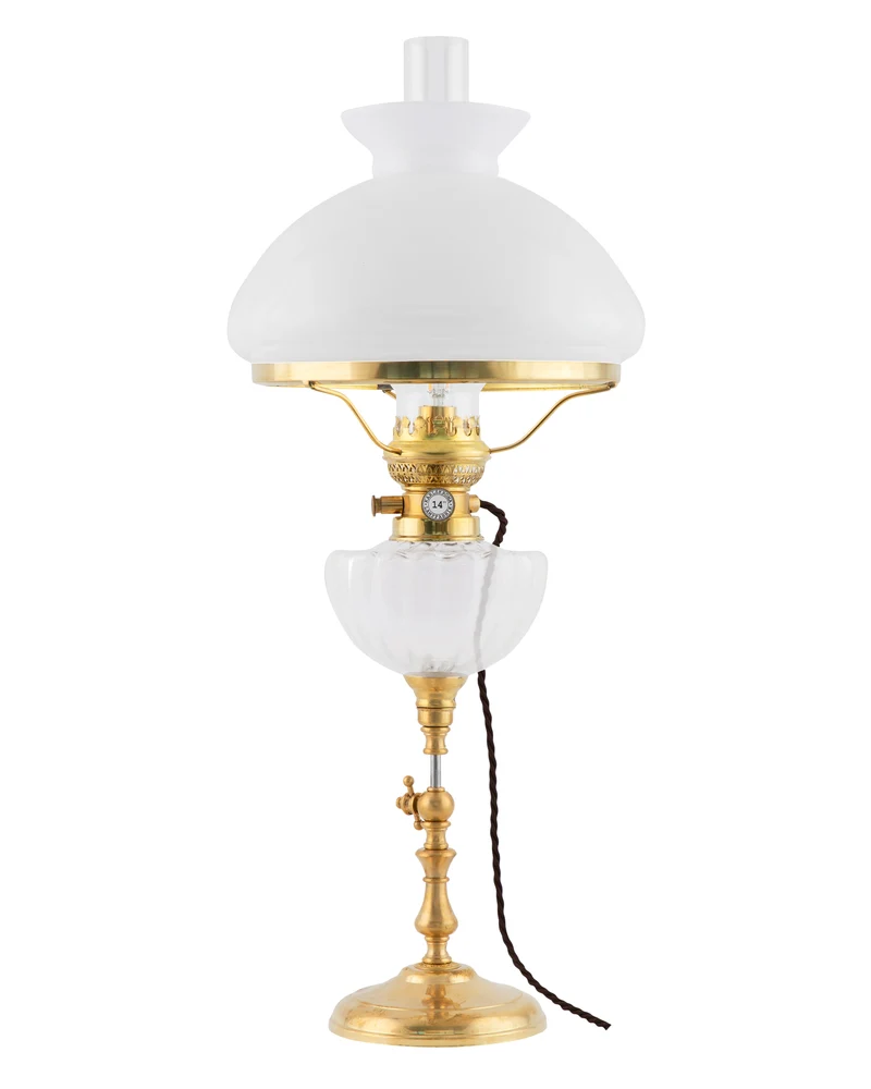 Fotogenlampa - Ekholmen mässing, elmonterad