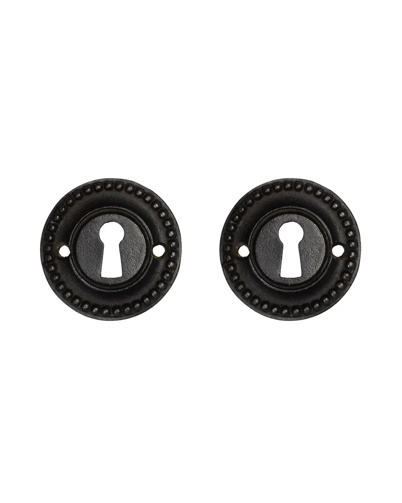 Nyckelskylt - Gjutjärn ornamenterad 59 mm