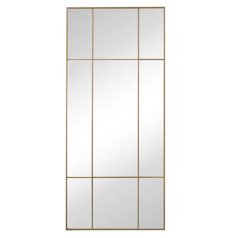 New Yorker - Spegel med guld/mässing ram 180 x 80 cm