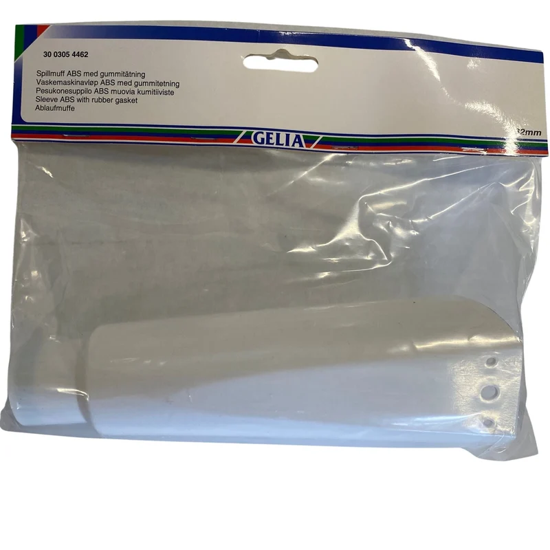 Spillmuff ABS med gummitätning 32 mm - GELIA