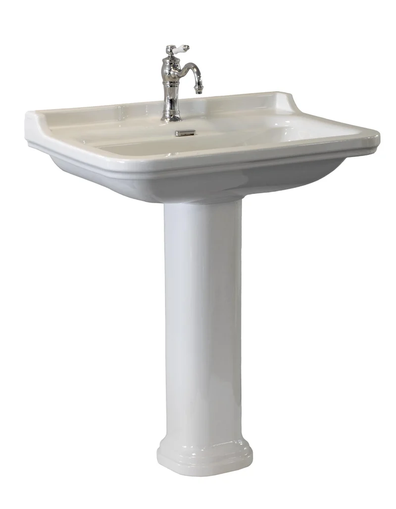 Tvättställ Art Deco 80 cm, piedestal