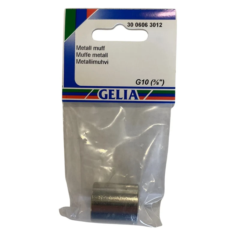 Metallmuff GELIA G10 (3/8") - Skarvmuff Rör