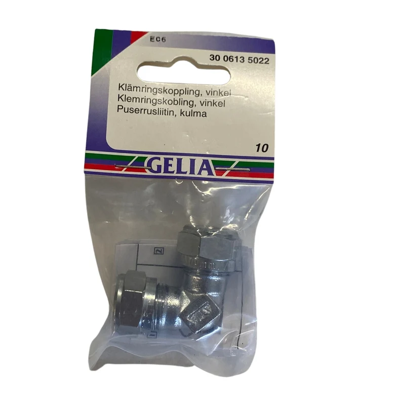 Klämringskoppling Vinkel GELIA 10 mm - Rörkoppling