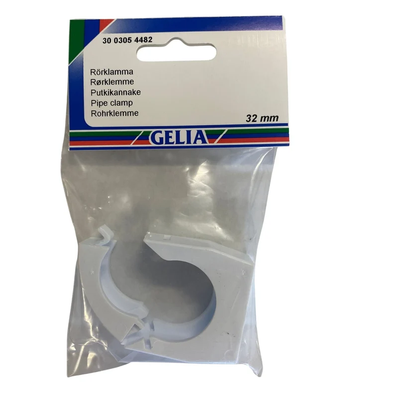 Rörklämma 32mm låsbar med överfall - GELIA