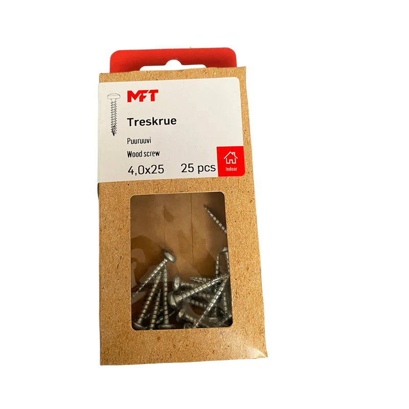 Träskruv MFT 4,0x25 25-pack