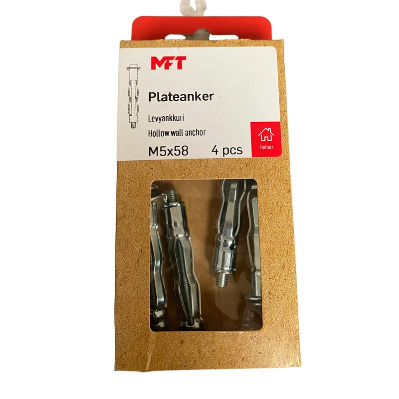 Metallexpander MFT M5x58 4-pack för gips