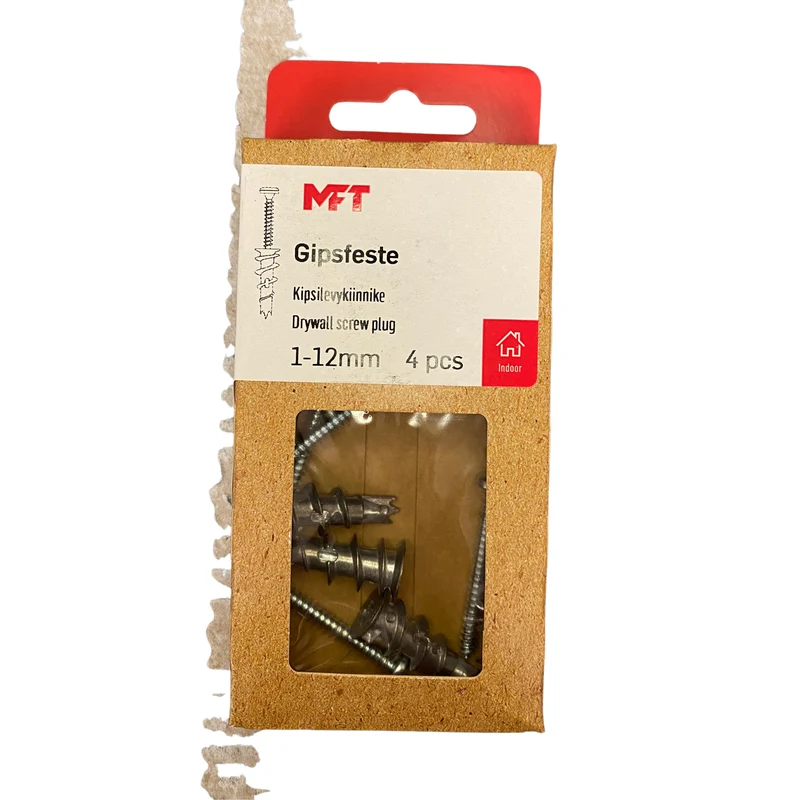 Gipsfäste MFT 1-12mm 4st/frp
