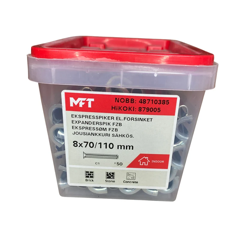 Expanderspik 8x70/110 50st förzinkad