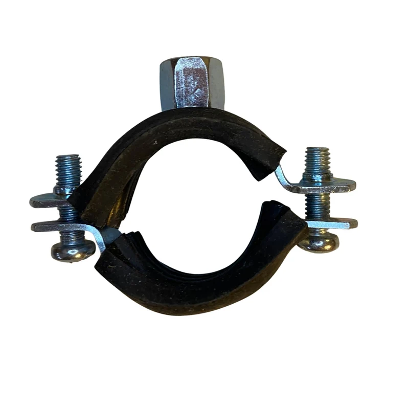 Rörklammer med gummiinsats M8/M10 26-28