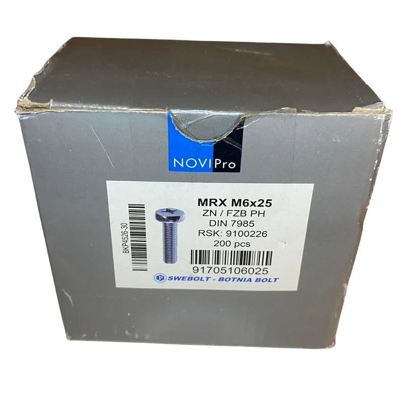 Maskinskruv NOVIPro DIN 7985 M6x25