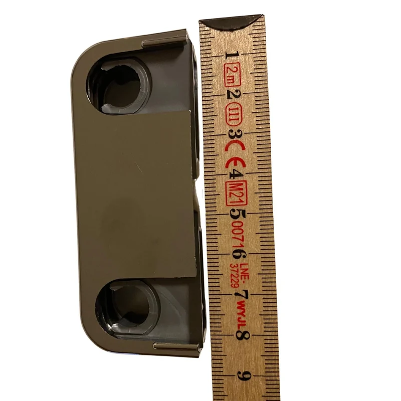 Dubbel rörklammer förkromad 85 mm