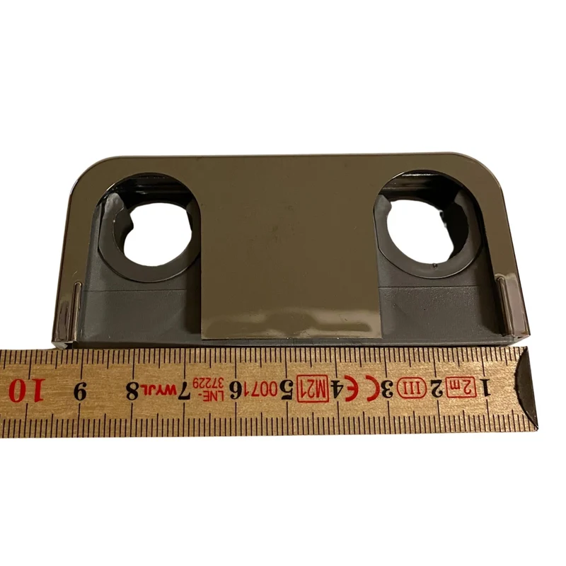 Rörklamma dubbel förkromad 95 mm