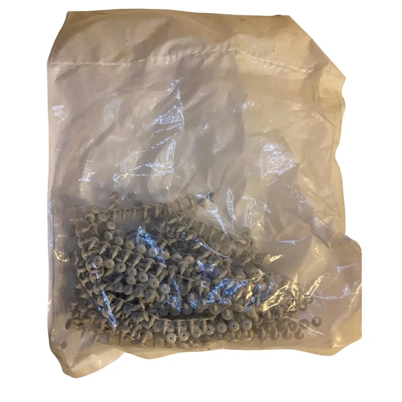 Plaststift PVC grå