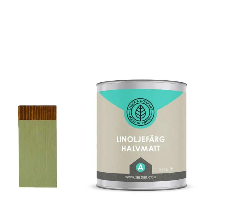 Linoljefärg Selder & Co - Lindgrön