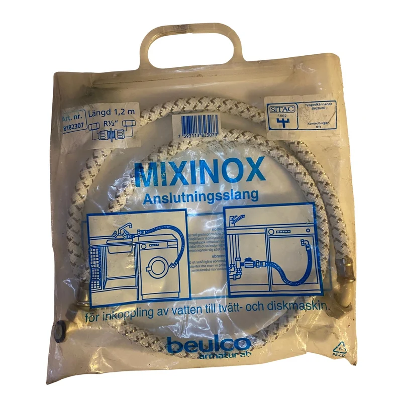 Anslutningsslang Mixinox R1/2 1200mm