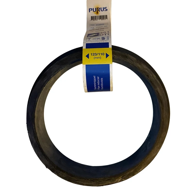 Begagnat gumminippel Purus 123/110 avlopp