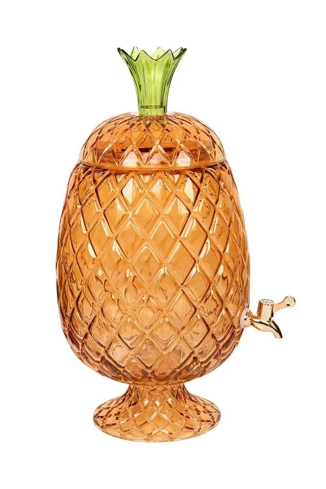 Behållare KARE DESIGN - PINEAPPLE, bärnstensfärgad