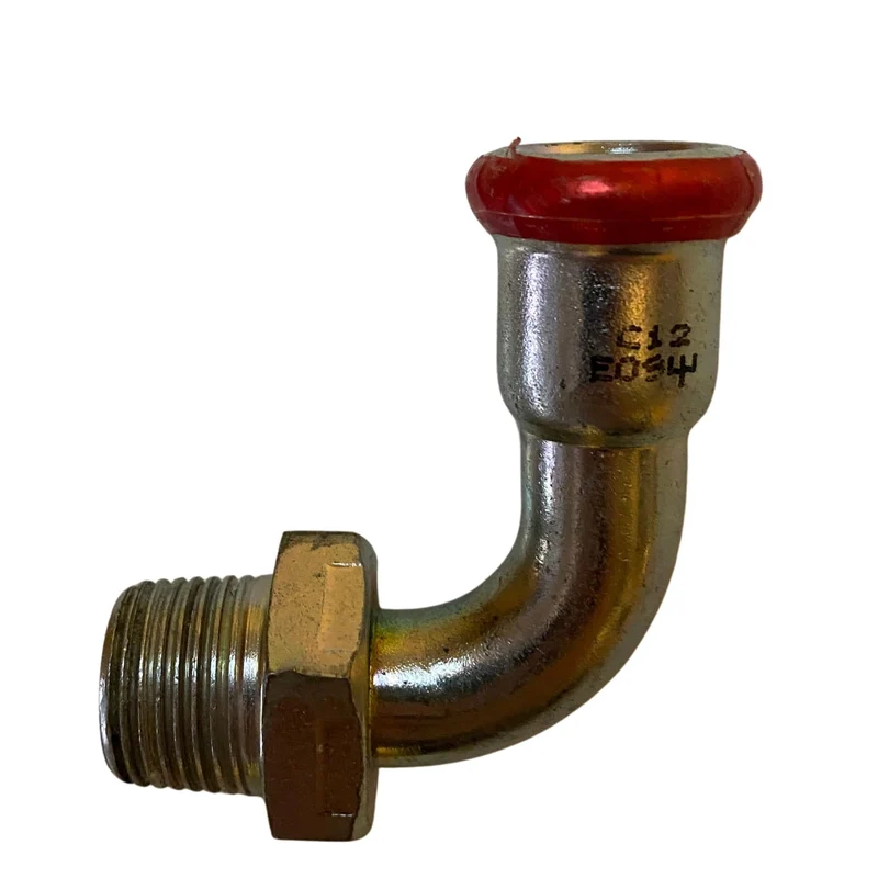 Böj C12 90° 1 muff invändig gänga M-profil