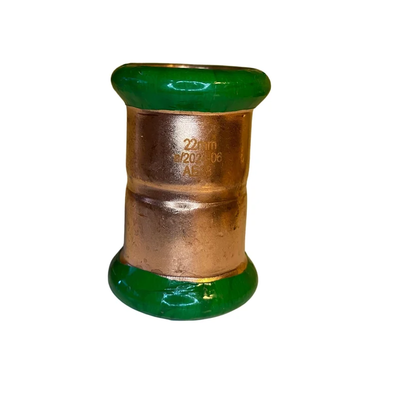 Presskoppling rak koppar 22 mm
