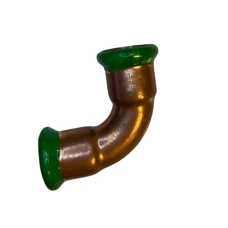 Böj 18 mm presskoppling koppar 2 muff