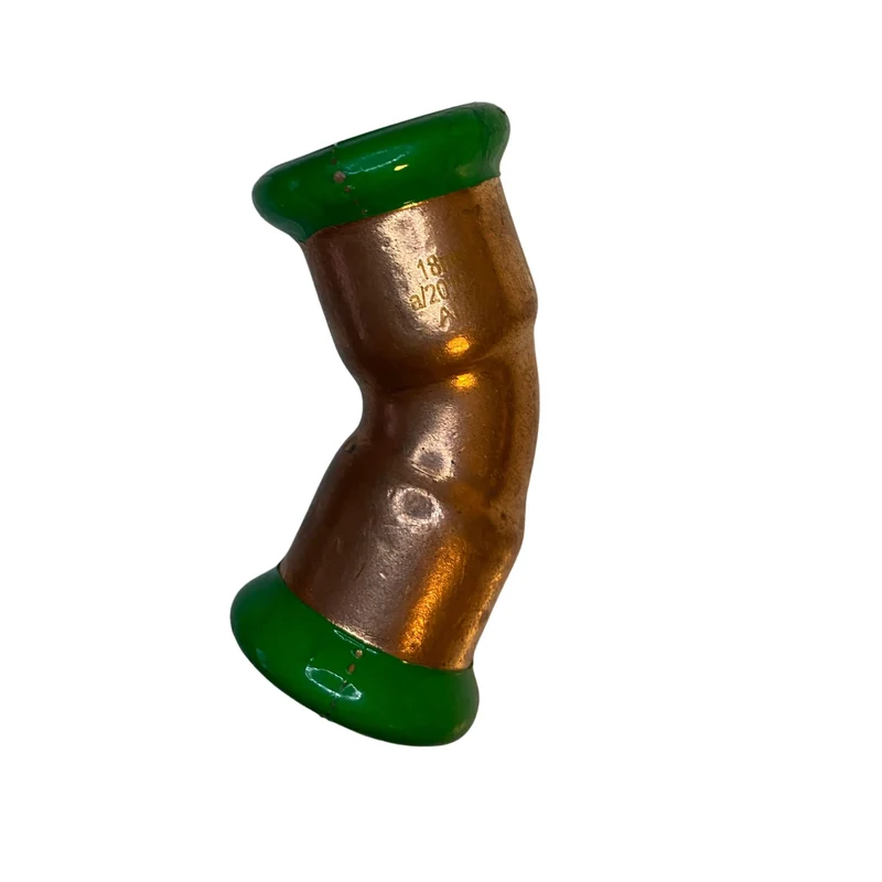 Böj 18 mm presskoppling koppar 2 muff