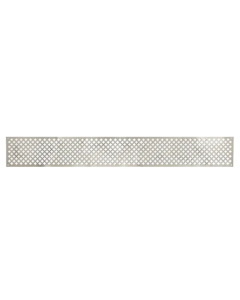 Ventilgaller klöverplåt - Nickel 100 x 750 mm