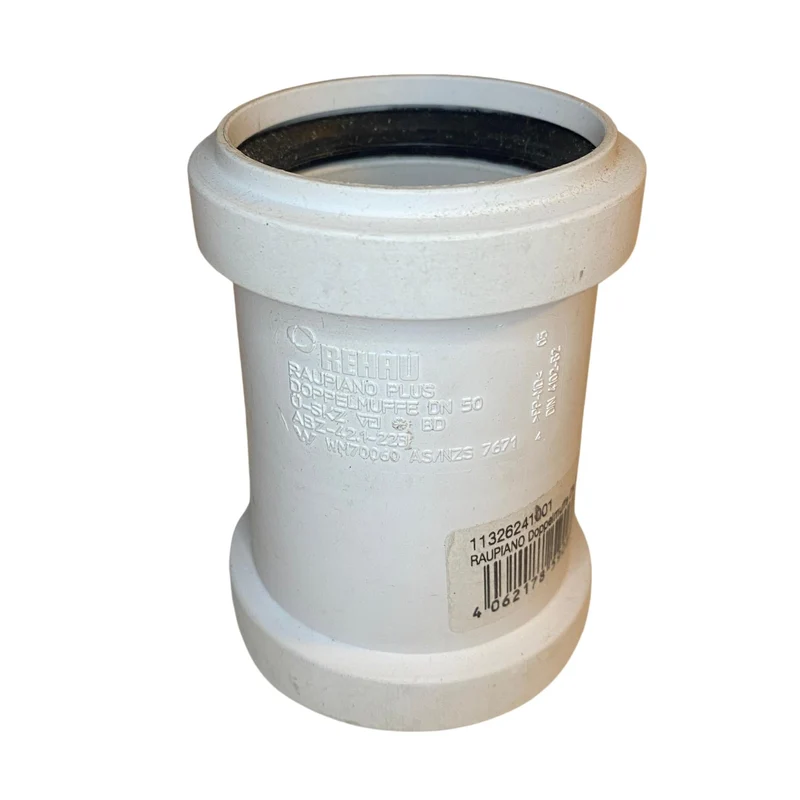 Dubbelmuff DN 50 PP Rehau Raupiano Plus